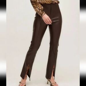 Fifteen Twenty Dark Brown Flare Pants